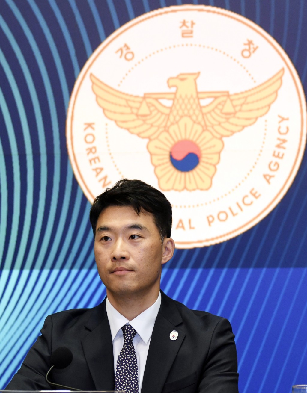 大韓民國警察廳國家反詐中心警正Sanghyun Park。何君健攝 大韓民國警察廳國家反詐中心警正Sanghyun Park。何君健攝