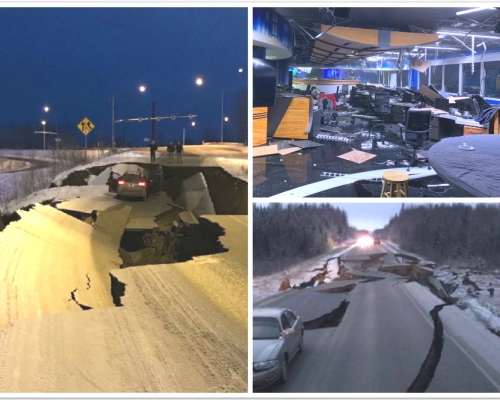 地震造成廣泛破壞。網民圖片