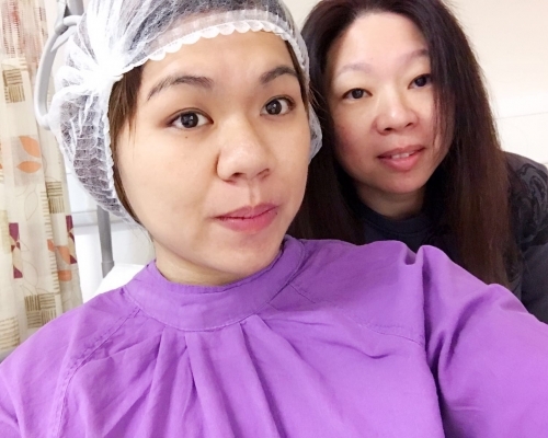 鄭凱甄情況穩定今日稍後或會轉往普通病房。相片：鄭凱甄家人提供