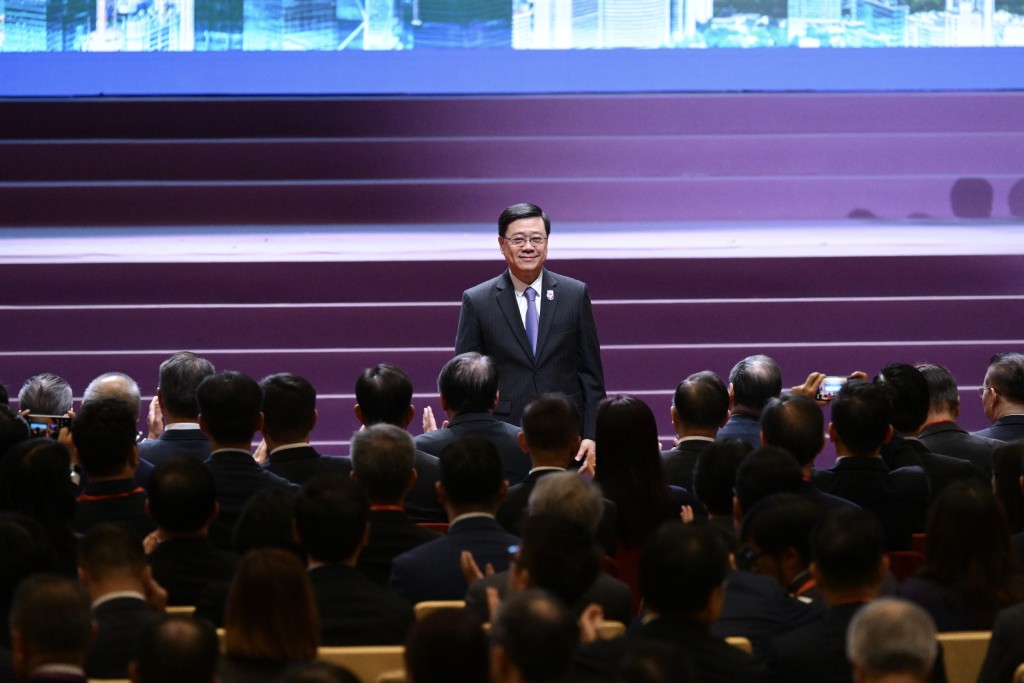 特首李家超。蘇正謙攝