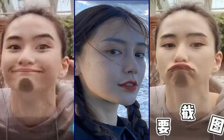 「賭王千金」何超蓮及女神Angelababy(中)都係靚女，網友最想baby挑戰「全臉抹玻璃」。