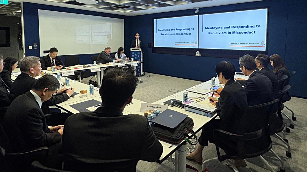 警方再參加「國際誠信管治圓桌會議」。警方提供