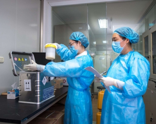 武漢國家生物安全實驗室表示研究所合成病毒說法是陰謀論。(網圖)