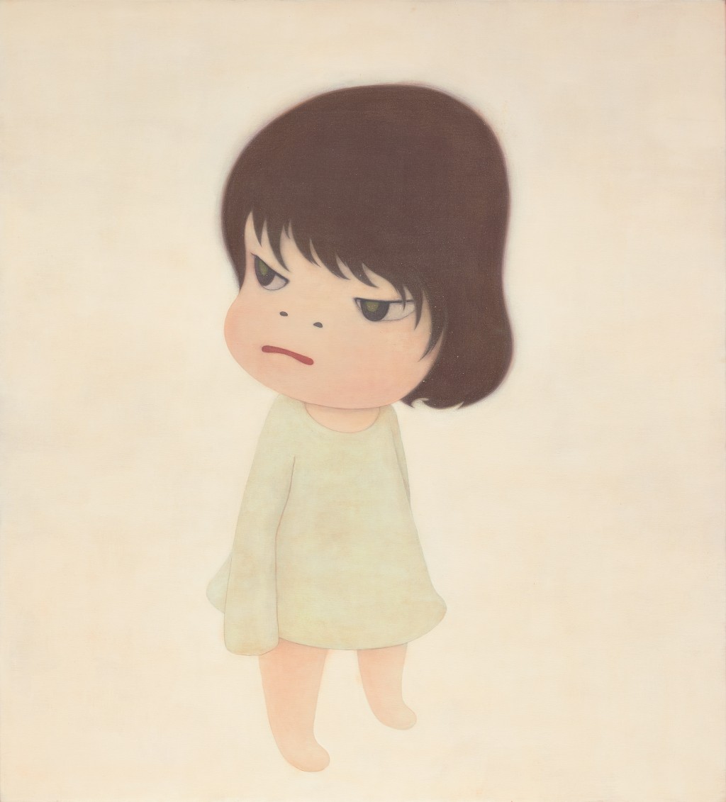 奈良美智於2000年創作的《行蹤不明》,創下近1.24億港元成交天價。 奈良美智於2000年創作的《行蹤不明》,創下近1.24億港元成交天價。