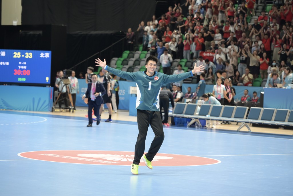 香港男子手球隊度過夢幻一周。何君健攝