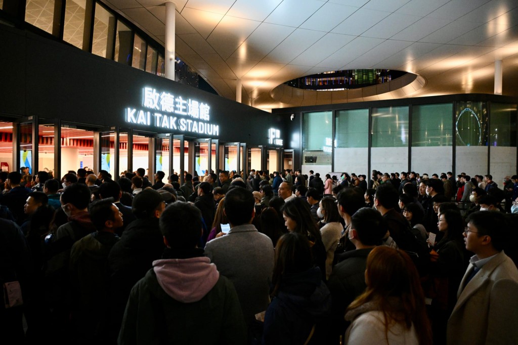 啟德體育園進行測試賽。蘇正謙攝 啟德體育園進行測試賽。蘇正謙攝