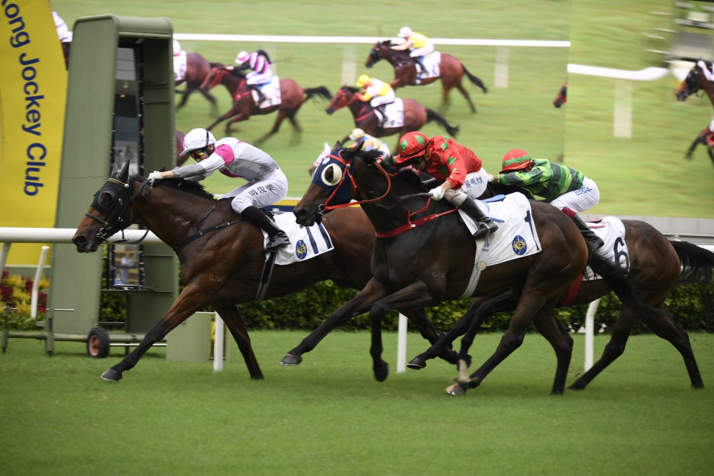曾炳威指「威力飛彈」(內)轉倉的原因只有一個，就是希望此馬能助鄭俊偉爭分上岸。