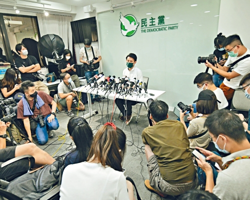 ■民主黨羅健熙指，會員大會決定，授權中委會處理參選事宜。