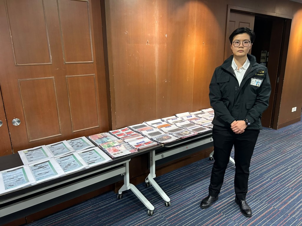 旺角警区重案组第二队高级督察黄颖珩。 旺角警区重案组第二队高级督察黄颖珩。