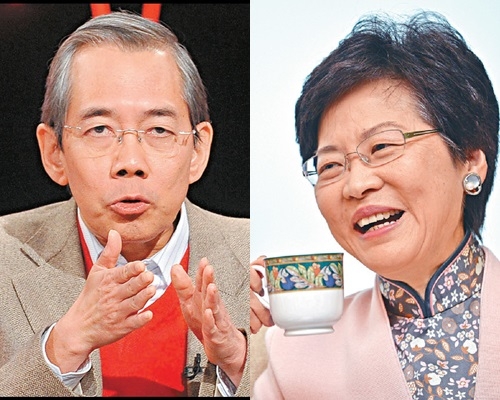 王永平估計林鄭在政改和佔中表現，令中央放心她可堅定不移執行國家對港政策。