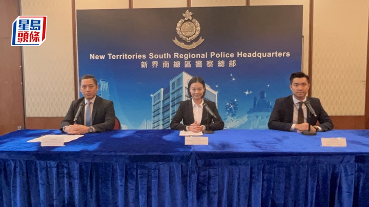 警方交代騙案內情。楊偉亨攝