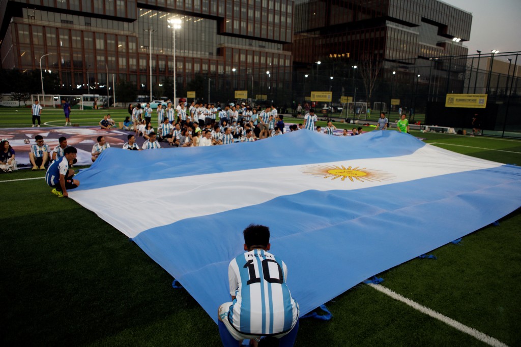 国内的阿根廷球迷亦十分热情。REUTERS