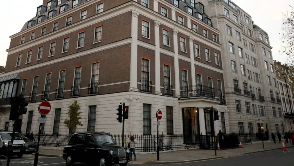 中國駐英國大使館。 新華社資料圖 中國駐英國大使館。 新華社資料圖
