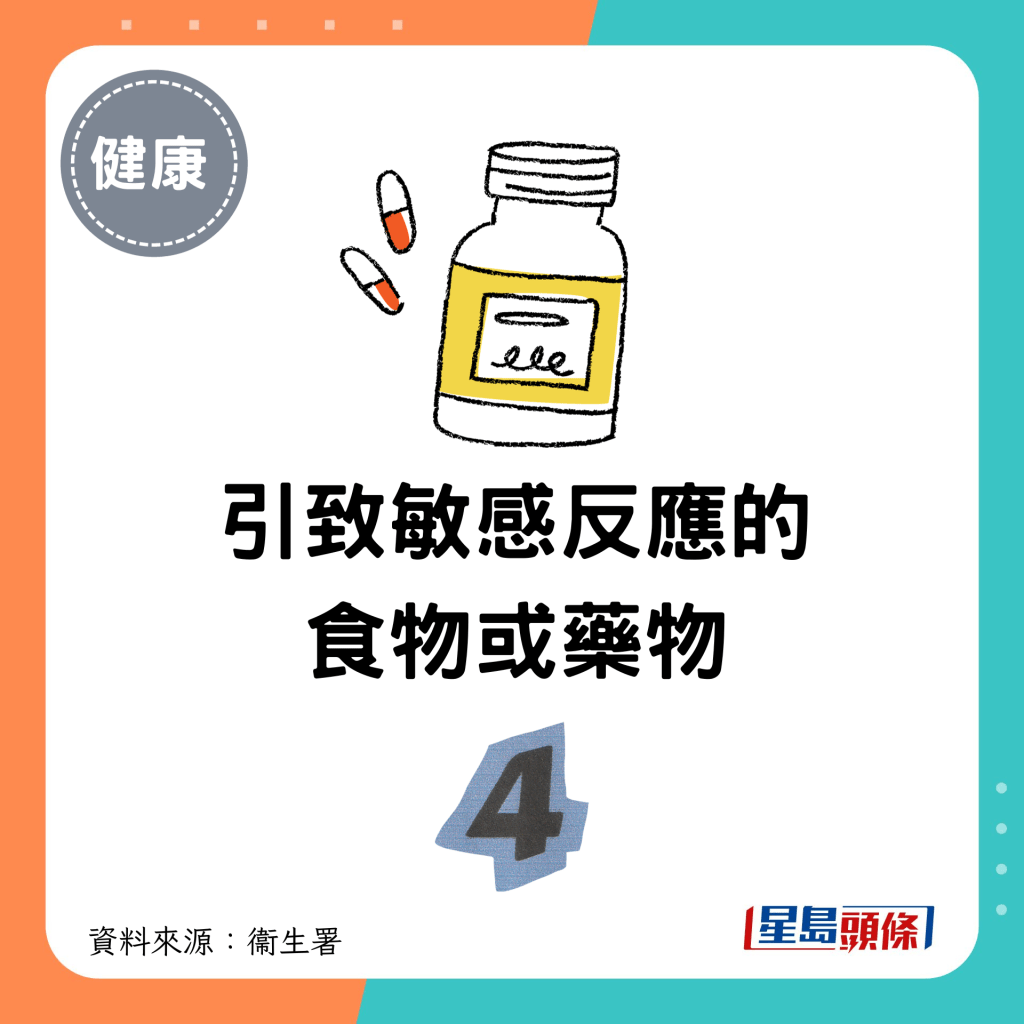 4.引致敏感反應的食物或藥物