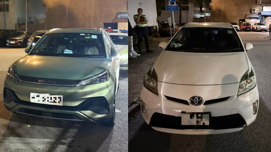 警方放蛇打擊白牌車 票控兩司機扣查兩車
