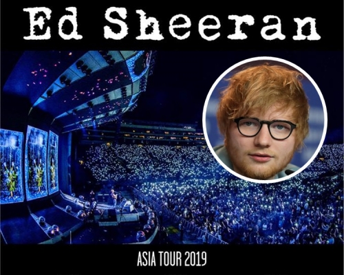 Ed Sheeran將於4月17至18日首次在香港舉行大型露天演唱會。