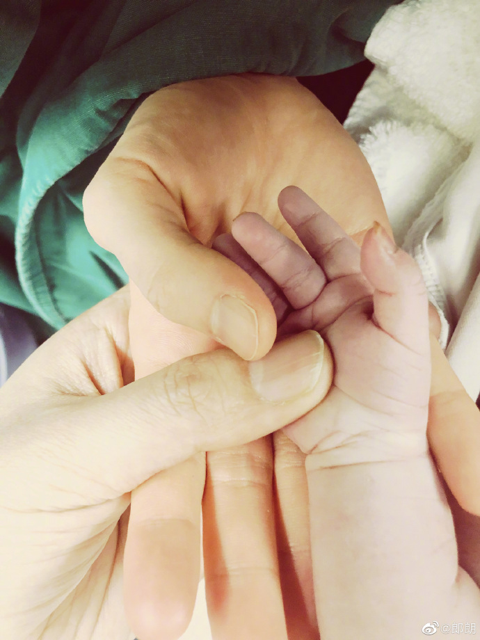 夫妻齊牽兒子小手。