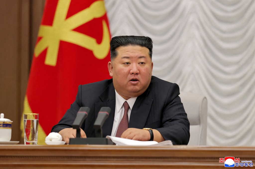金正恩呼籲推動軍事現代化。法新社 金正恩呼籲推動軍事現代化。法新社