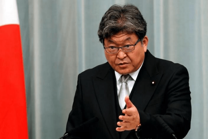 日本經濟產業大臣萩生田光一。