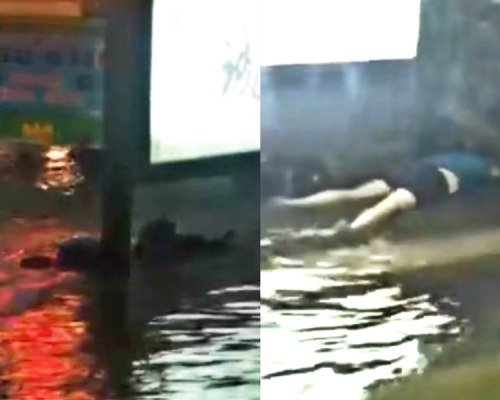 佛山母女暴雨觸電死亡。網上圖片