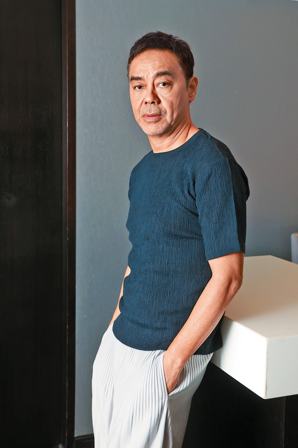 劉青雲稱拍攝《爸爸》過程開心，因而卸下黑面，懷着放鬆心情順其自然去演。