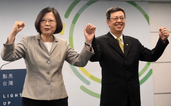陈建仁曾和蔡英文搭档参加总统大选。