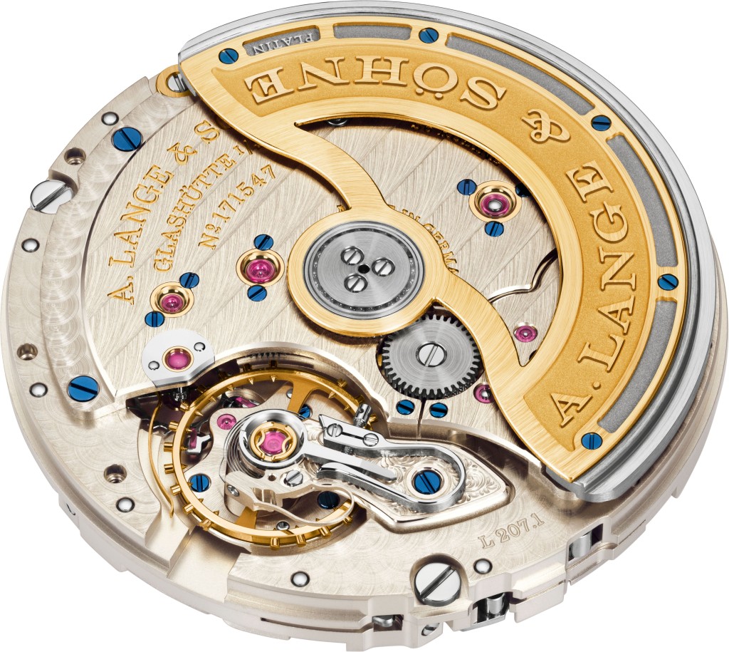 A. Lange & Söhne Saxonia Annual Calendar,搭載L207.1自動上弦機芯。 A. Lange & Söhne Saxonia Annual Calendar,搭載L207.1自動上弦機芯。