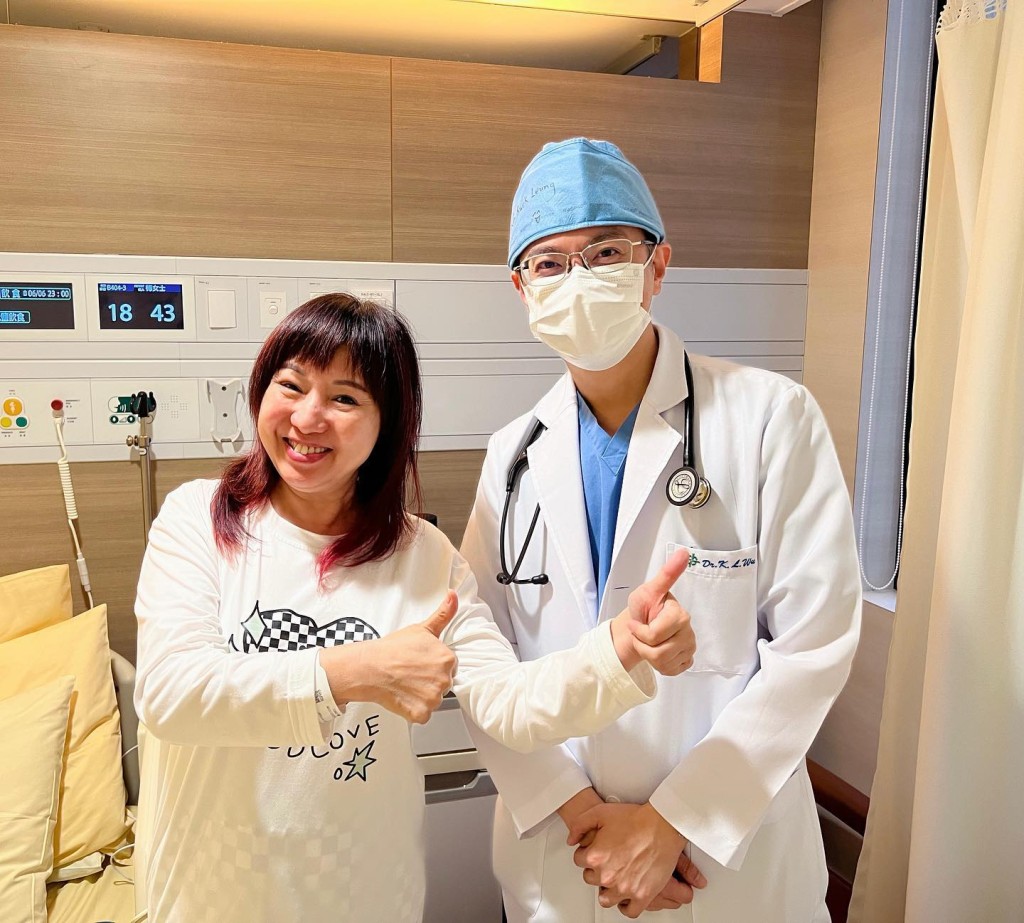 梅小青早前入院做體檢。