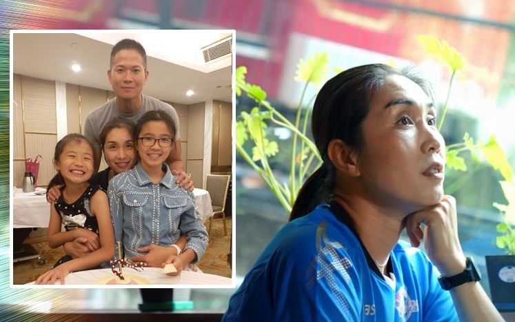 孫玥與前港籃好手何國文婚後育有兩位女兒,一家生活幸福。