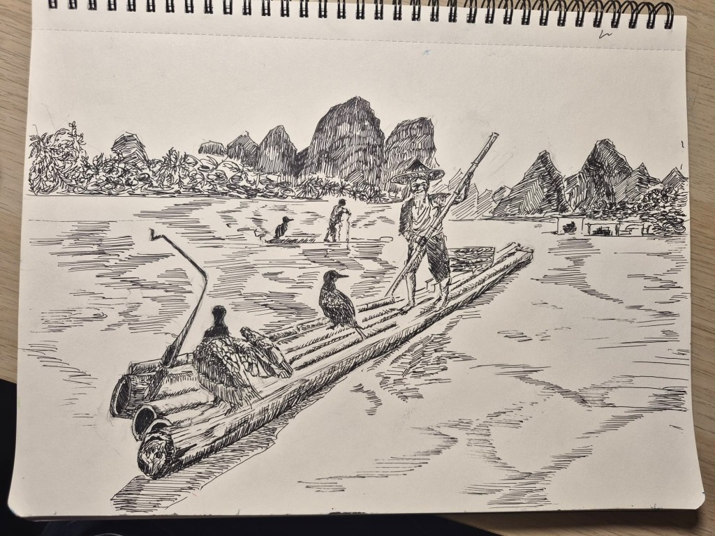 劉子恬的畫作。 劉子恬的畫作。