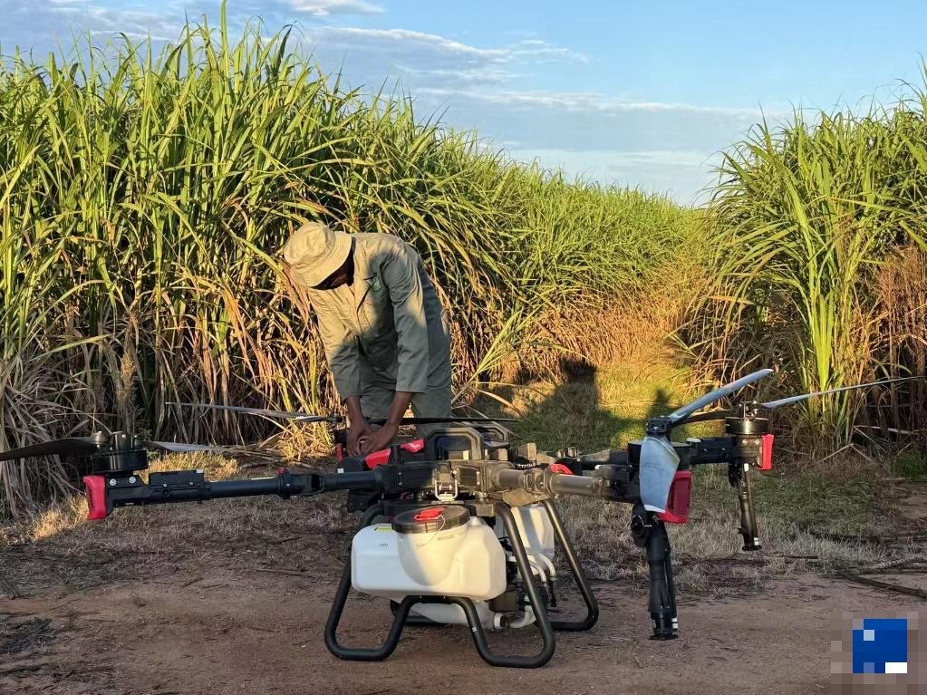 农用无人机。 新华社