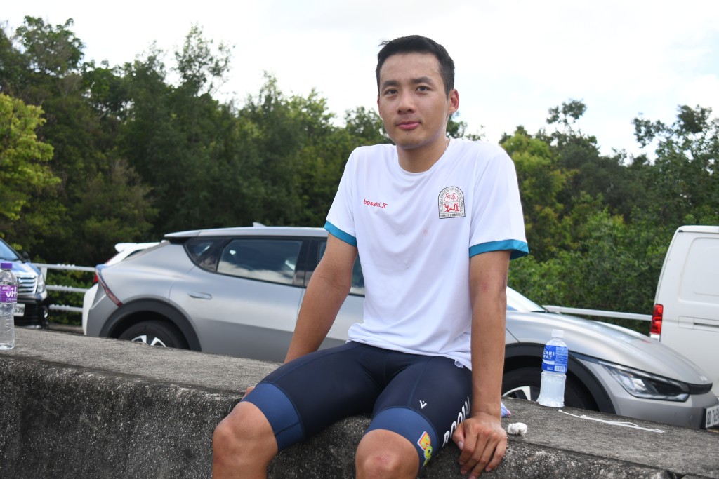  香港公路单车锦标赛，刘允佑将赴欧洲训练及比赛迎接奥运。 吴家祺摄