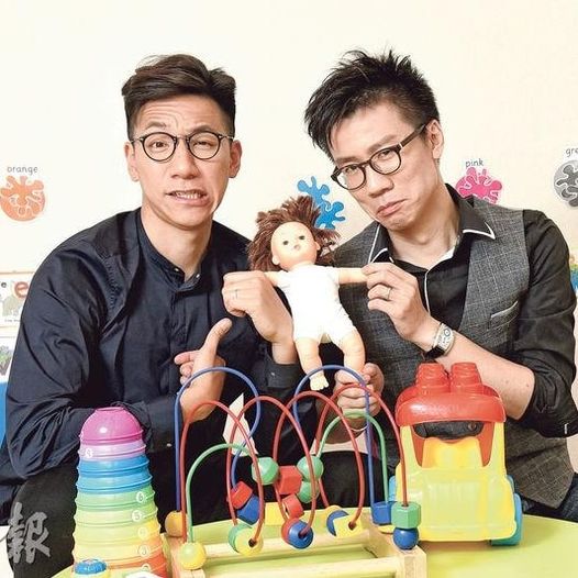 曾志豪在帖文中附上兩人合照,曾志豪指兩人當時是以「新手爸爸」身份一同受訪。 曾志豪在帖文中附上兩人合照,曾志豪指兩人當時是以「新手爸爸」身份一同受訪。