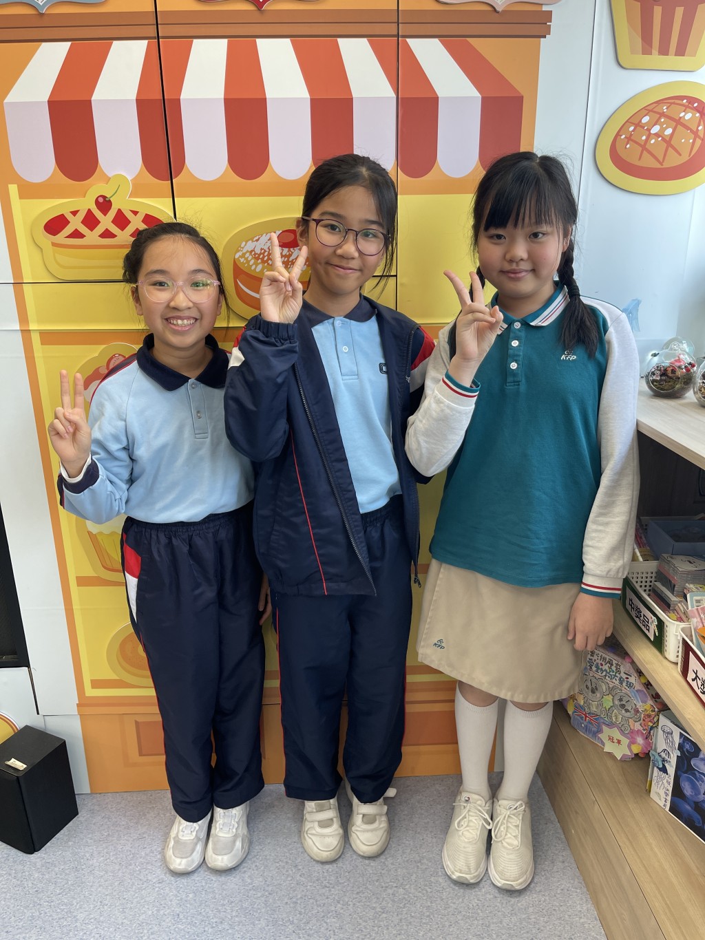 (左至右)唐樂兒(小六)、張愷桐(小六)、龍韻如(小五)(圖片來源:受訪者提供) (左至右)唐樂兒(小六)、張愷桐(小六)、龍韻如(小五)(圖片來源:受訪者提供)