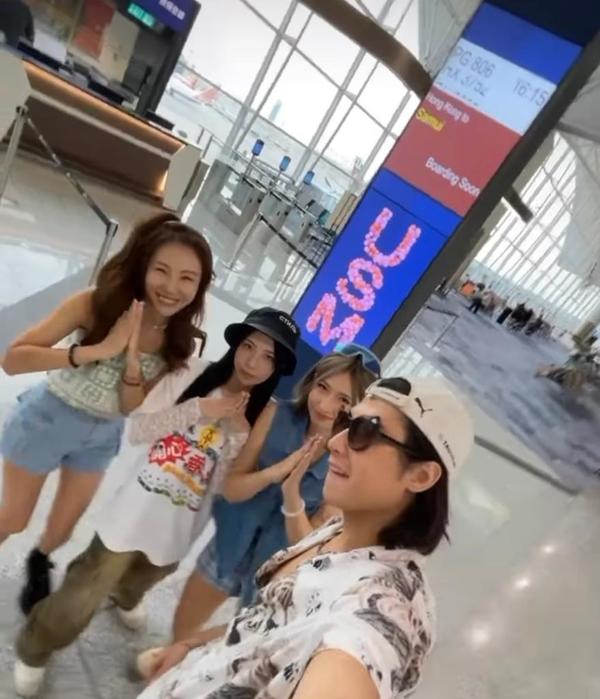 Ah Gi 樊沛珈近日與米露迪、蔡寶欣及溫湯馬仕到泰國蘇梅拍旅遊節目。