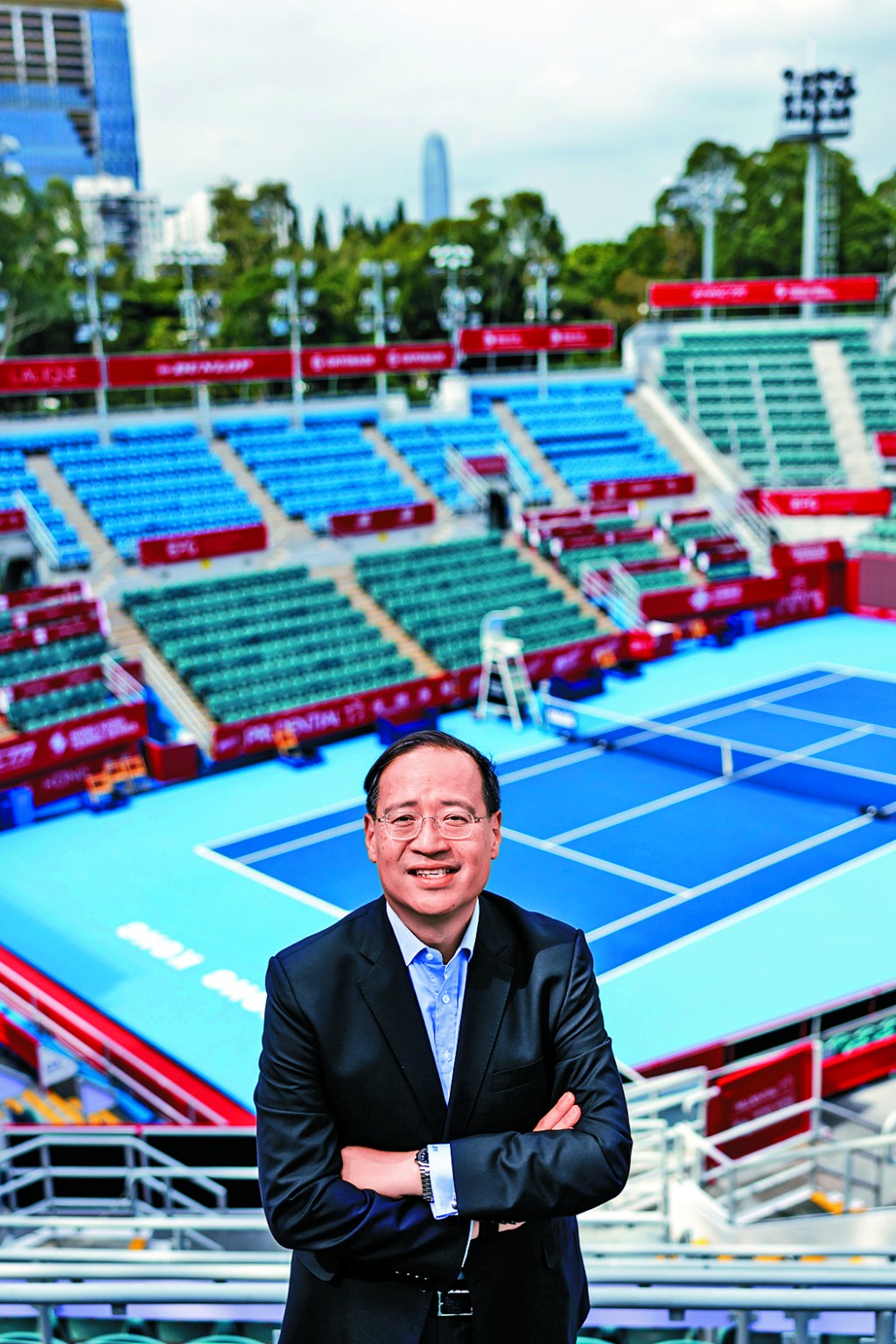 中國香港網球總會會長鄭明哲。 中國香港網球總會會長鄭明哲。