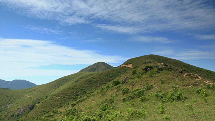 西貢雷打石山坡今日發現9個子彈殼。網上圖片