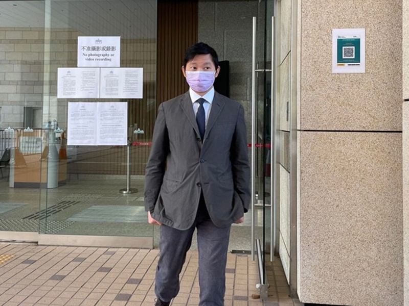 醫生魏振威出庭作供。凌子淇攝