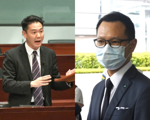 周浩鼎（左）批評郭榮鏗（右）「惡貫滿盈」。資料圖片