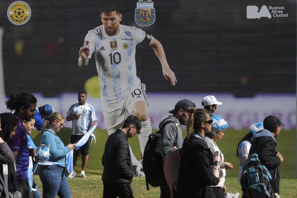 阿根廷输给沙特地阿拉伯，有球迷感失望。 AP