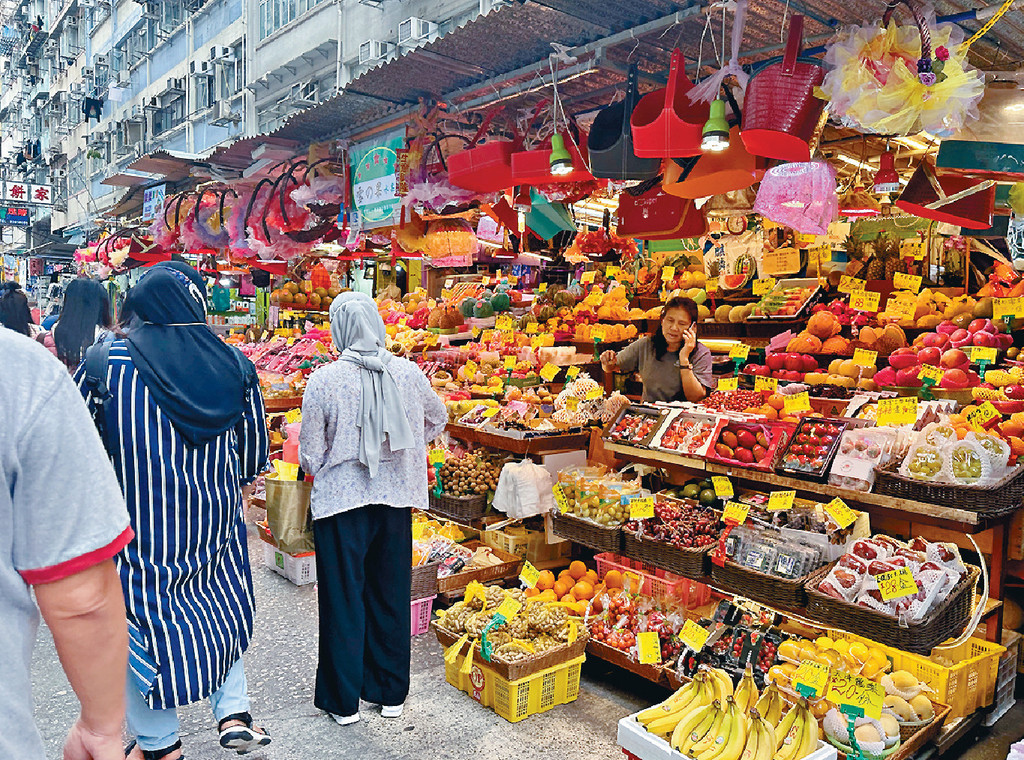 ■3度被偷走大樹菠蘿的生果檔，位於旺角花園街。
