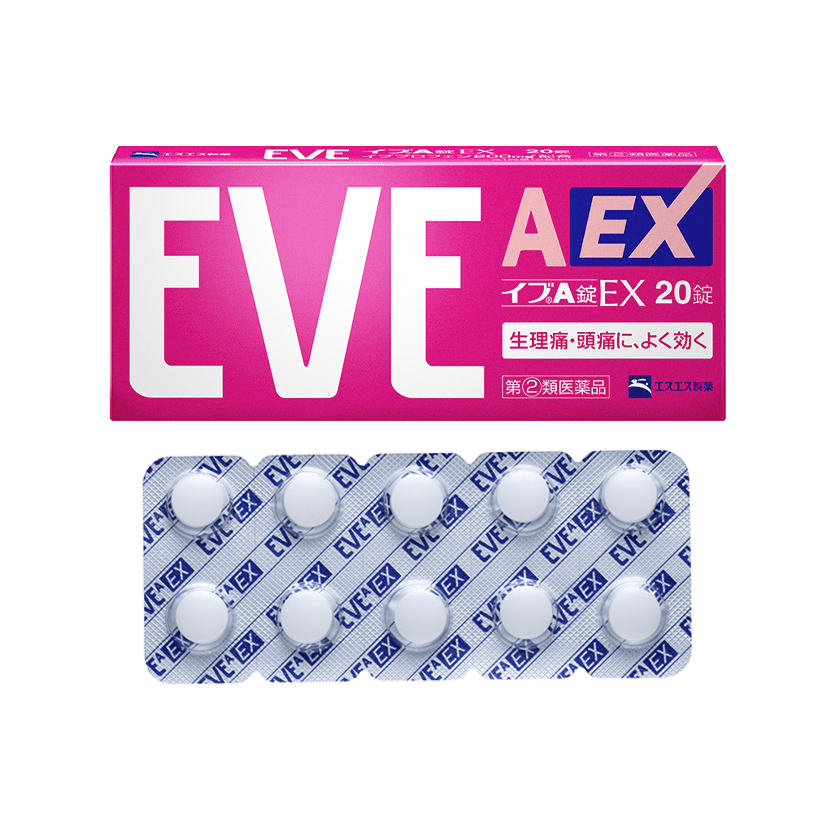 【止痛藥】EVE A錠 EX（網上圖片）