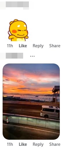 在回應欄,不少網民也分享了自家的美拍。fb「香港風景攝影會」截圖 在回應欄,不少網民也分享了自家的美拍。fb「香港風景攝影會」截圖