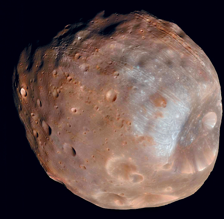 繞行火星的衛星「火衛一」。