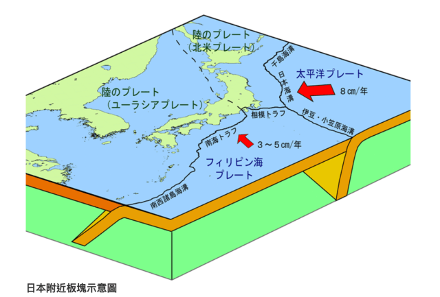 南海海糟位於日本東南部。