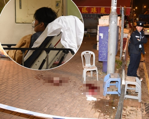 現場遺血路。