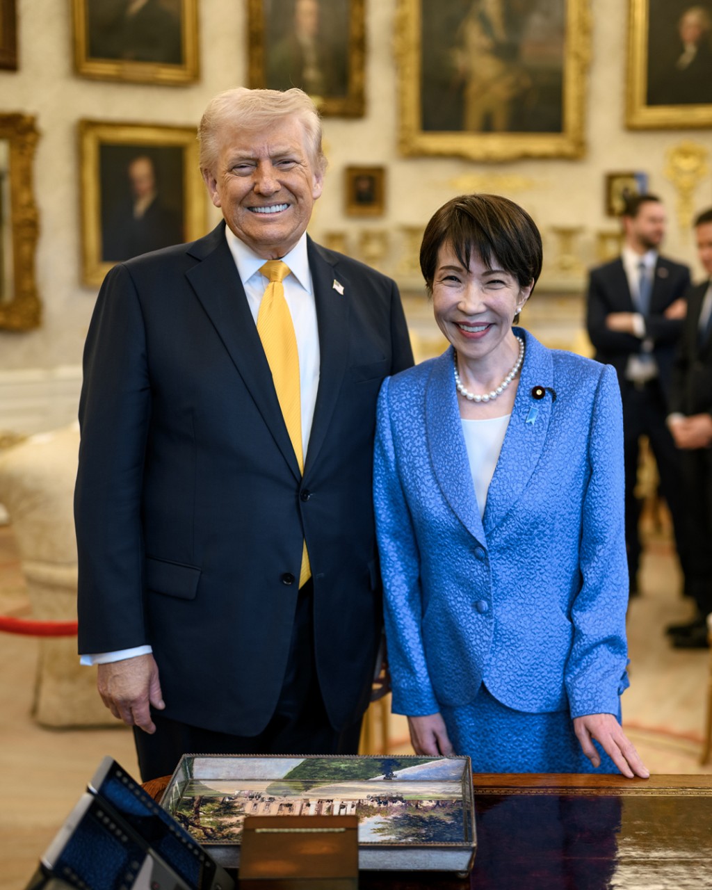 白宫发放多张高市早苗访美期间与特朗普见面的照片。IG@whitehouse