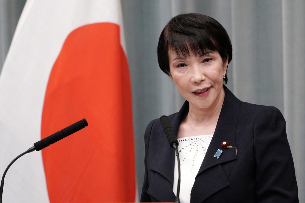 自民黨總裁高市早苗積極尋求合作黨派。美聯社