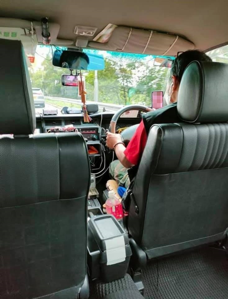 該網民指朋友帶同小朋友乘坐的士時，驚見司機手機疑似播成人片段。慈雲山資訊交流FB圖片