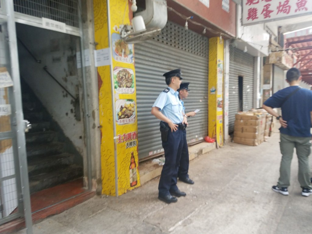 警方到場調查。